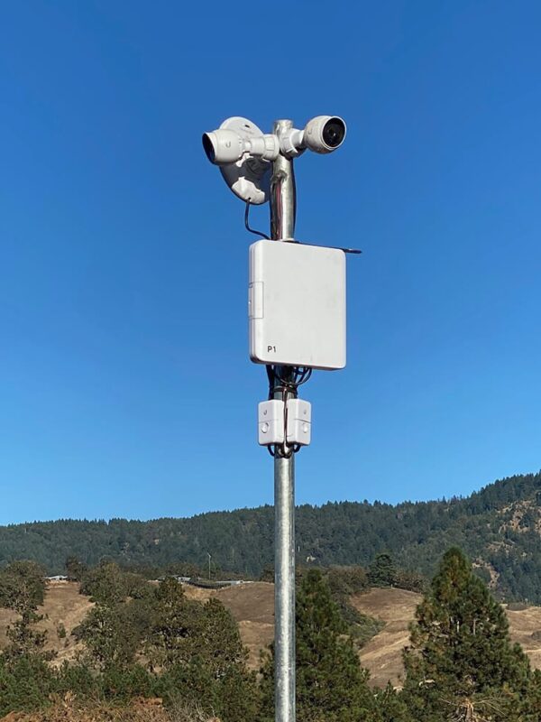 Typical pole mounted camera installation